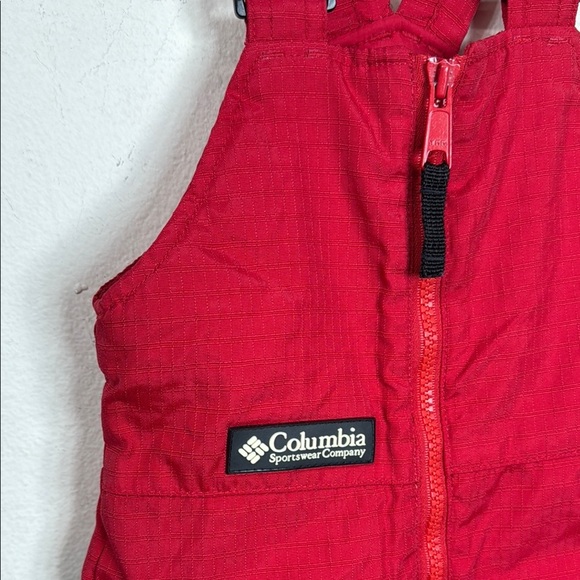 (R0) Columbia Kids Red Snow Bib Overalls, size 2T - Picture 2 of 11